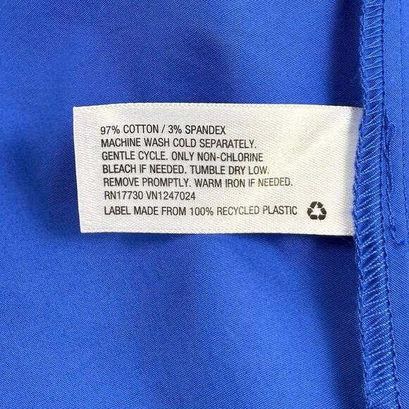 Blue Button-Up Midi Dress - Picture 10 of 15